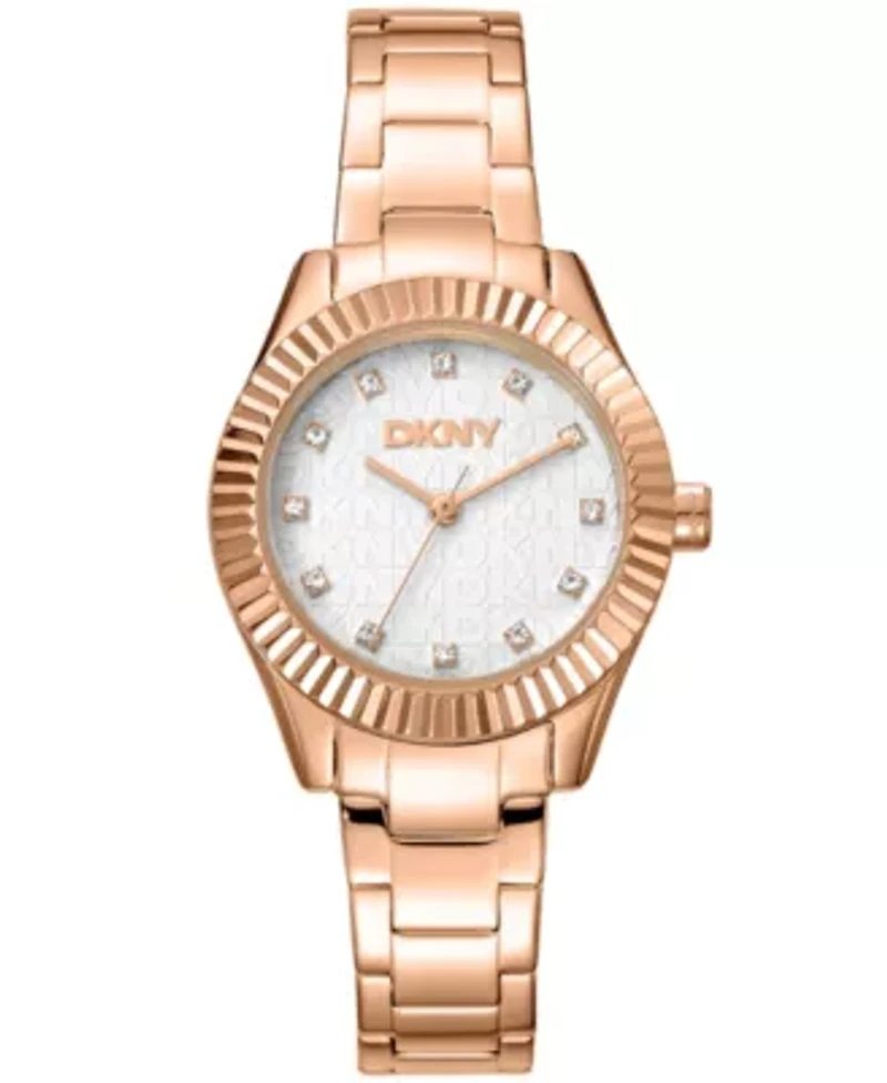 Women's Chambers Glitz Silver Dial Stainless Steel Bracelet Watch