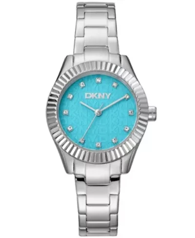Women's Chambers Glitz Light Blue Dial Stainless Steel Bracelet Watch
