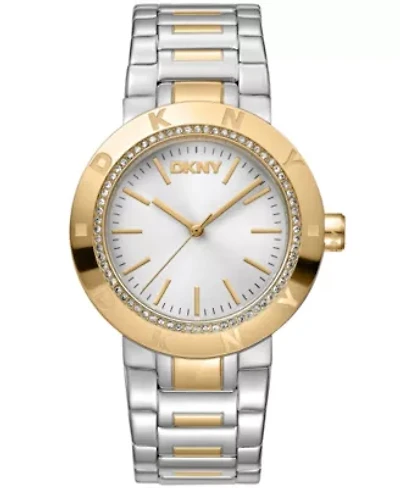 Women's Eastside Logo Silver Dial Gold Two-Tone Stainless Steel Bracelet Watch