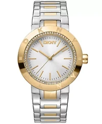 Women's Eastside Logo Silver Dial Gold Two-Tone Stainless Steel Bracelet Watch