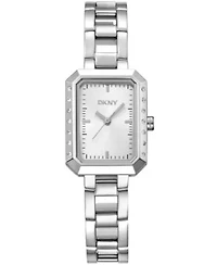 Women's Uptown Glitz Silver Dial Stainless Steel Bracelet Watch