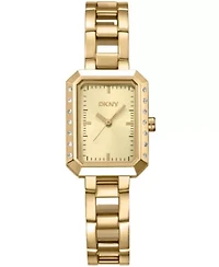 Women's Uptown Glitz Champagne Dial Gold-Tone Stainless Steel Bracelet Watch