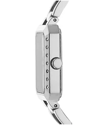 Women's Uptown Glitz Silver Dial Stainless Steel Bracelet Watch