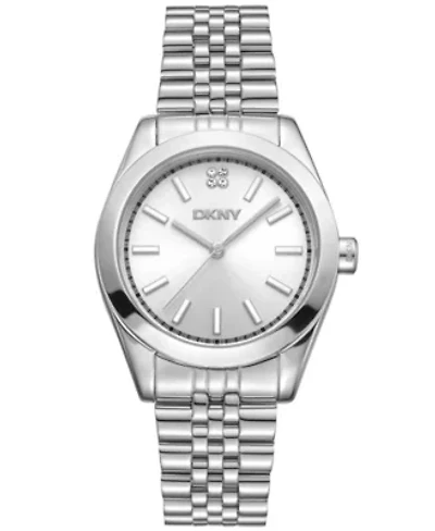 Women's Nolita Midi Silver Dial Gold-Tone Stainless Steel Bracelet Watch