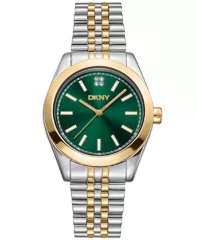 Women's Nolita Midi Dark Green Dial Gold-Two-Tone Stainless Steel Bracelet Watch