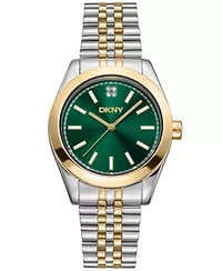 Women's Nolita Midi Dark Green Dial Gold-Two-Tone Stainless Steel Bracelet Watch