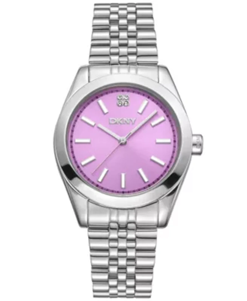 Women's Nolita Midi Pink Dial Stainless Steel Bracelet Watch