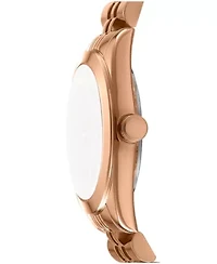 Women's Nolita Midi Dark Blue Dial Rose Gold-Tone Stainless Steel Bracelet Watch