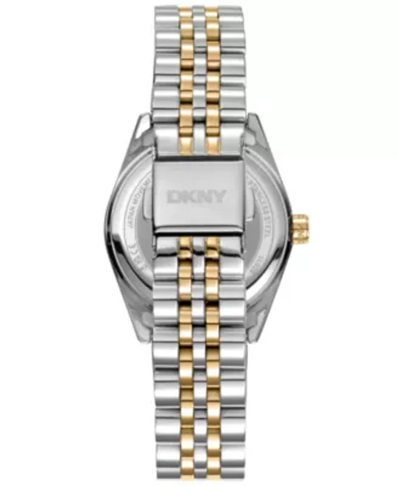 Women's Nolita Midi White MOP Dial Gold-Two-Tone Stainless Steel Bracelet Watch