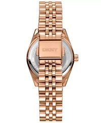 Women's Nolita Midi Dark Blue Dial Rose Gold-Tone Stainless Steel Bracelet Watch