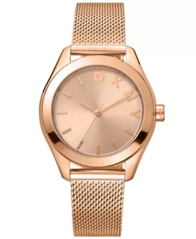Women's Astoria Logo Rose Gold Dial Rose Gold-Tone Stainless Steel Bracelet Watch