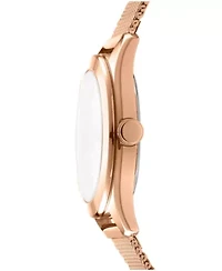Women's Astoria Logo Rose Gold Dial Rose Gold-Tone Stainless Steel Bracelet Watch