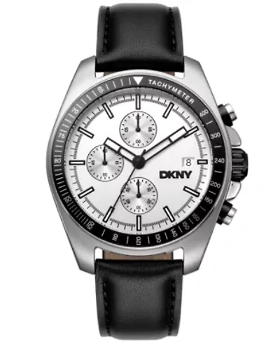 Men's Central Park Chronograph Silver Dial Stainless Steel Bracelet Watch