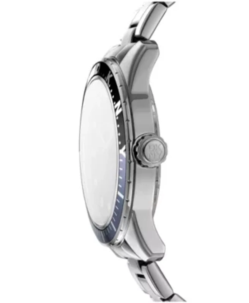 Men's Crosby Sport Black Dial Stainless Steel Bracelet Watch