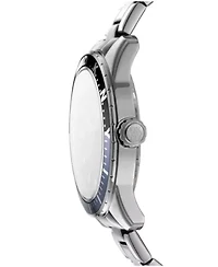 Men's Crosby Sport Black Dial Stainless Steel Bracelet Watch