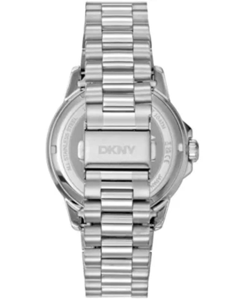 DKNY Men's Sport Watch Yellow Dial Stainless Steel Bracelet Watch 43mm 100M