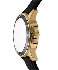 DKNY Men's Sport Watch Green Dial Black Silicone Strap 43mm 100M