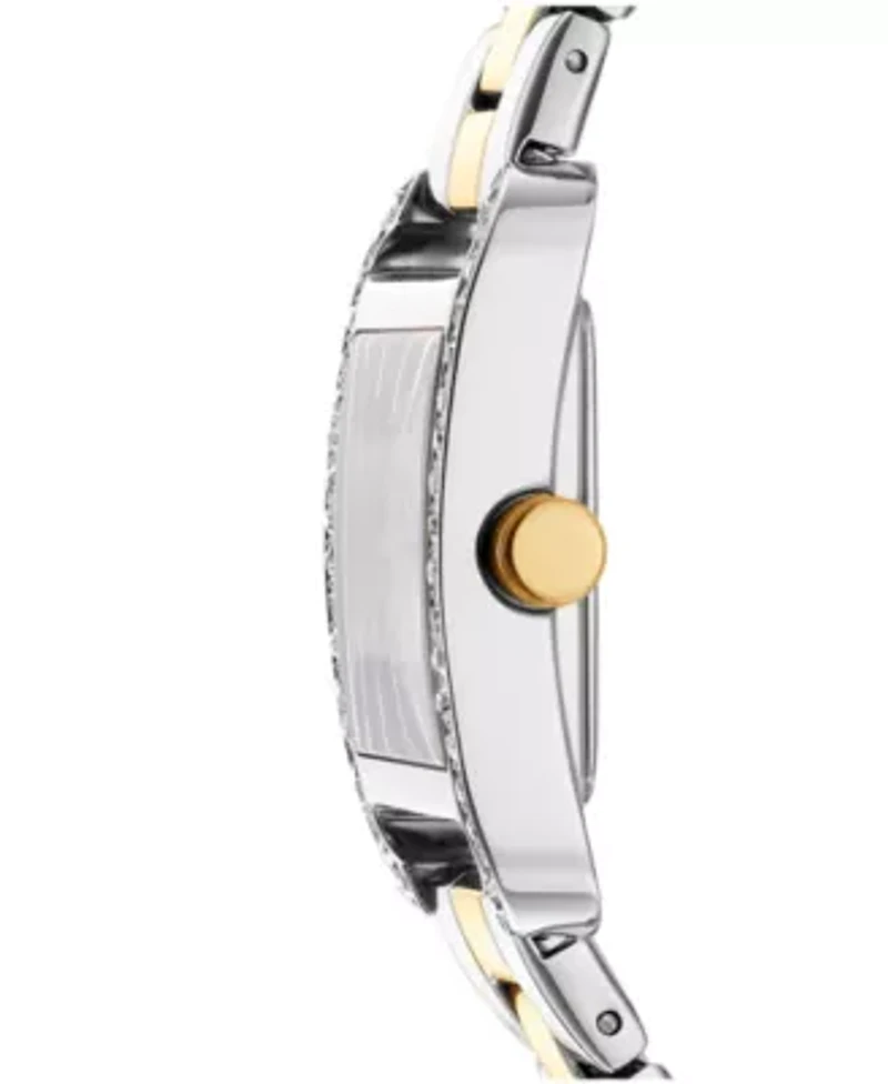 Women's City Glitz Silver Dial Gold Two-Tone Stainless Steel Bracelet Watch