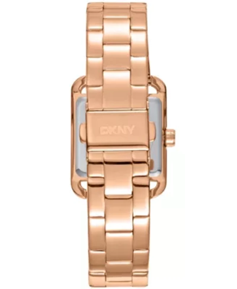 Women's City Midi Silver Dial Rose Gold-Tone Stainless Steel Bracelet Watch