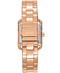 Women's City Midi Silver Dial Rose Gold-Tone Stainless Steel Bracelet Watch