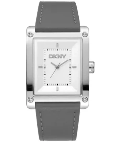 Women's Westside Maxi White Dial Grey Leather Strap Watch