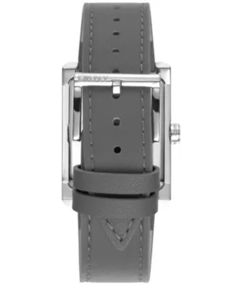 Women's Westside Maxi White Dial Grey Leather Strap Watch