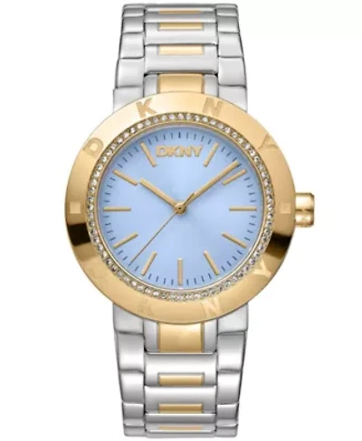 Women's Eastside Logo Light Blue Dial Gold Two-Tone Stainless Steel Bracelet Watch