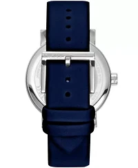 Women's Soho Maxi Silver Dial Dark Blue Leather Strap Watch