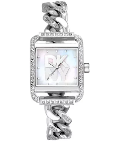 Women's City Glitz White MOP Dial Stainless Steel Bracelet Watch