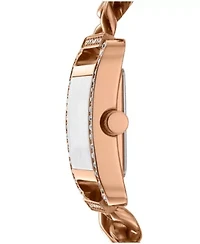 Women's City Glitz White MOP Dial Red Gold Two-Tone Stainless Steel Bracelet Watch