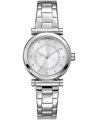 DKNY Women's Essentials Silver Dial Stainless Steel Bracelet Watch 28mm