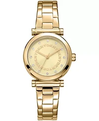 DKNY Women's Essentials Champagne Dial Gold-Tone Stainless Steel Bracelet Watch 28mm