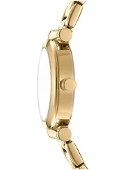 DKNY Women's Essentials Champagne Dial Gold-Tone Stainless Steel Bracelet Watch 28mm