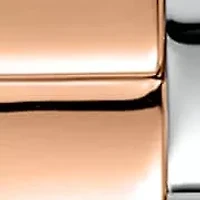 DKNY Women's Essentials Silver Dial Two-Tone Rose Gold Stainless Steel Bracelet Watch 28mm