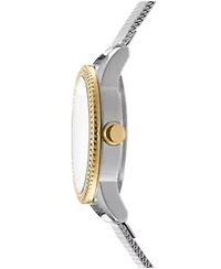 DKNY Women's Milanese Silver Dial Two-Tone Stainless Steel Bracelet Watch 26mm