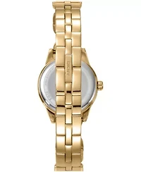 DKNY Women's Open Link Champagne Dial Gold-Tone Stainless Steel Bracelet Watch 26mm