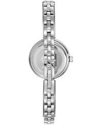 DKNY Women's Silver Dial Stainless Steel Crystal Accented Jewelry Bracelet Watch 26mm 50M