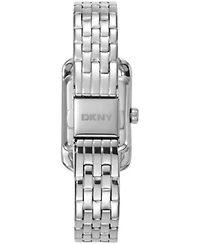 DKNY Women's Signature Shape Silver Dial Stainless Steel Bracelet Watch 20x33mm
