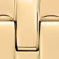 DKNY Women's Signature Shape Silver Dial Gold-Tone Stainless Steel Braclet Watch 20x33mm