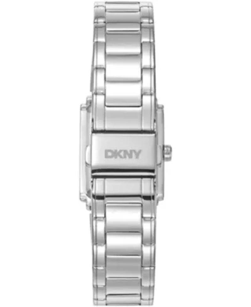DKNY Women's Silver Dial Stainless Steel Bracelet Watch 23 x 30mm 30M