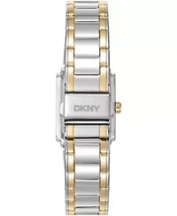 DKNY Women's Silver Dial Two-Tone Gold Stainless Steel Bracelet Watch 23 x 30mm 30M
