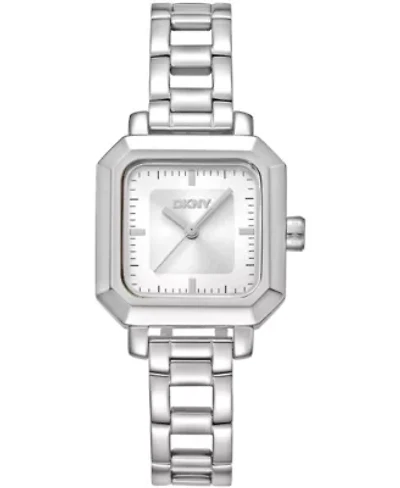 DKNY Women's Silver Dial Open Link Stainless Steel Bracelet Watch 27 x 27mm 30M
