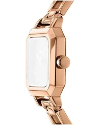 DKNY Women's Rose Gold Dial Open Link Rose-Gold Tone Stainless Steel Bracelet Watch 27 x 27mm 30M