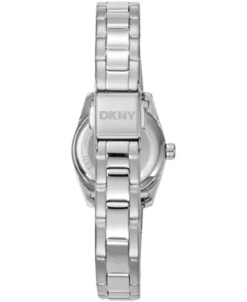 DKNY Women's Mini Silver Dial Stainless Steel Bracelet Watch 23 mm
