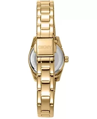 DKNY Women's Mini Silver Dial Gold-Tone Stainless Steel Bracelet Watch 23 mm