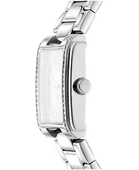 DKNY Women's Crystal Dial Crystal Accented Dial Stainless Steel Bracelet Watch 23 x 30mm 30M