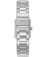 DKNY Women's Crystal Dial Crystal Accented Dial Stainless Steel Bracelet Watch 23 x 30mm 30M