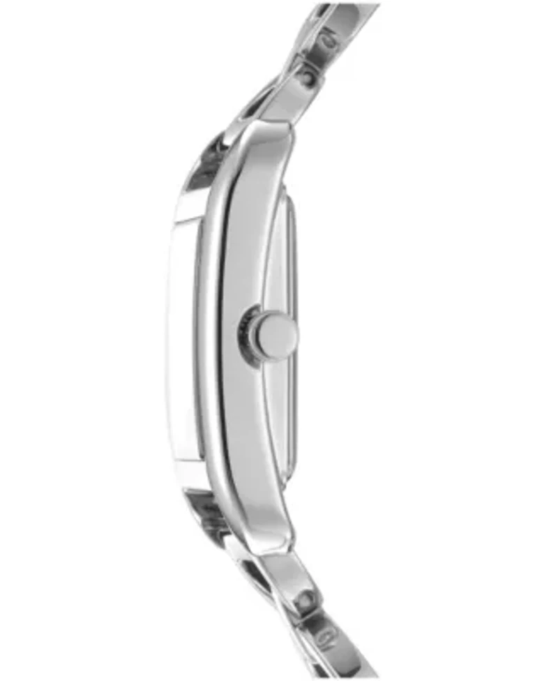 DKNY Women's Open Link Black Dial Stainless Steel Bracelet Watch 21x34mm