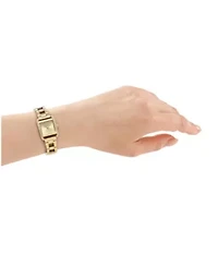 DKNY Women's Mini Champagne Dial Gold-Tone Stainless Steel Bracelet Watch 23mm and Gift Set