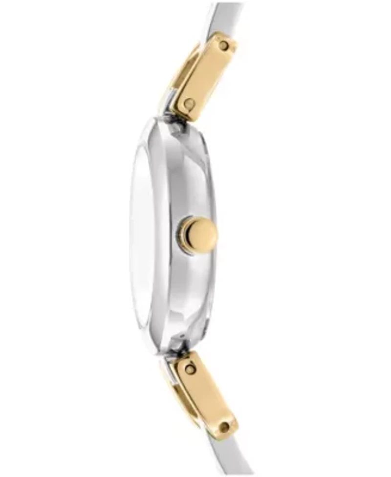 DKNY Women's Half Bangle Champagne Dial Two-Tone Stainless Steel Watch 26mm
